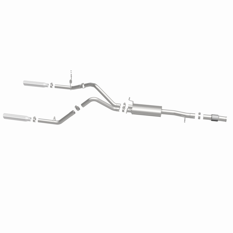 Chevrolet Silverado Performance Exhaust - Rear - Magnaflow - Cat Back, Dual Split Rear Exit - 2014