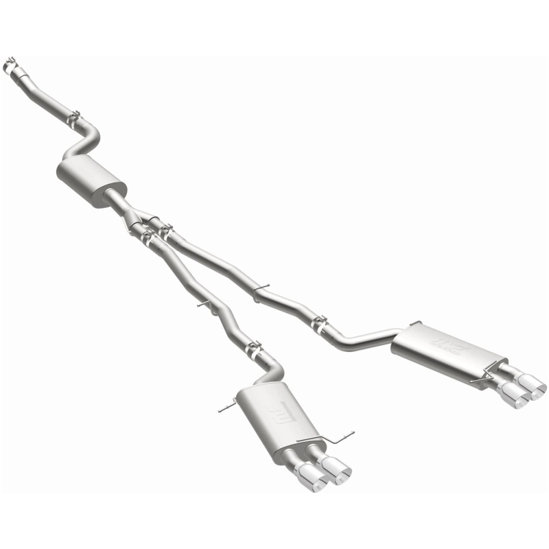 BMW 535I Performance Exhaust - Quad Split Rear Exit - Magnaflow - Touring Series Cat Back - Polished - `13-`16