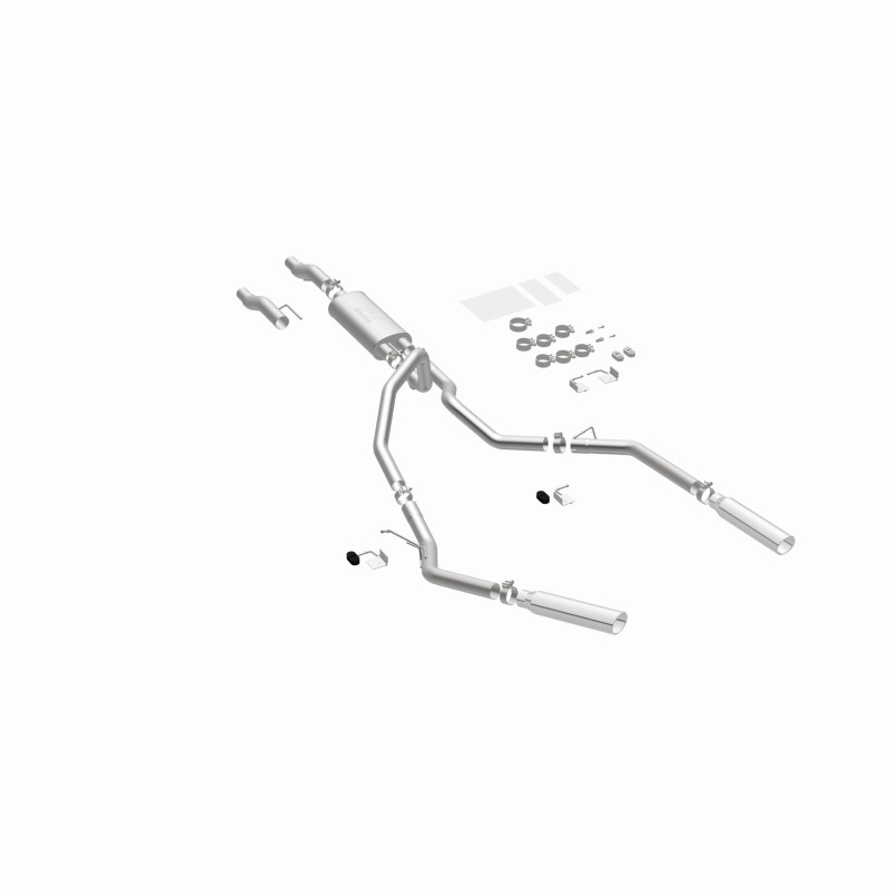 Ford F-150 Performance Exhaust - Dual Split Rear - Magnaflow - Street Series Cat-Back with 3.5in Tips - Polished - `11-`14