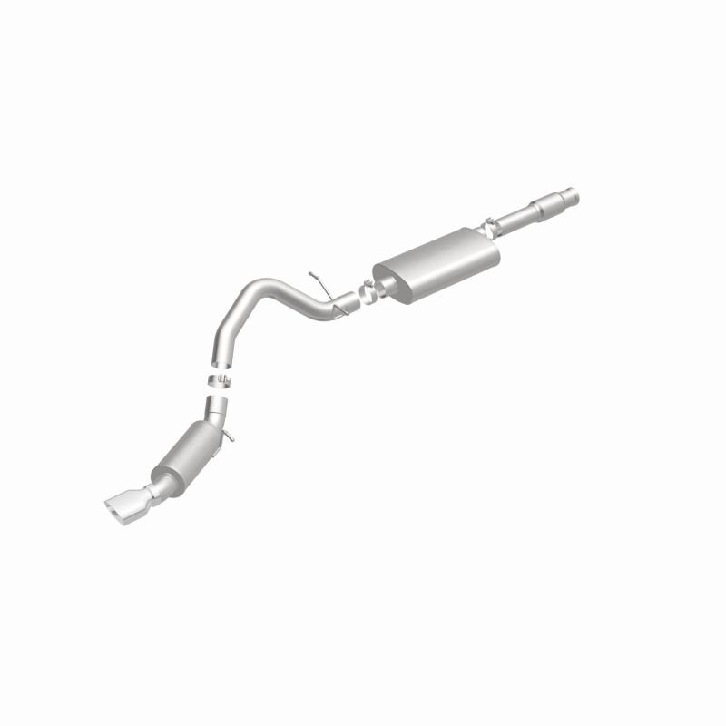 Cadillac Escalade Performance Exhaust - Single Straight Passenger Side Rear - Magnaflow - Street Series Cat-Back - Polished - `11-`12