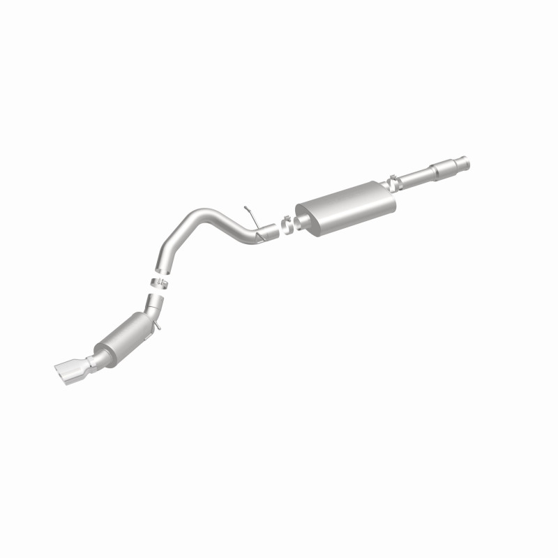 Cadillac Escalade Performance Exhaust - Single Straight Passenger Side Rear - Magnaflow - Street Series Cat-Back - Polished - `11-`12