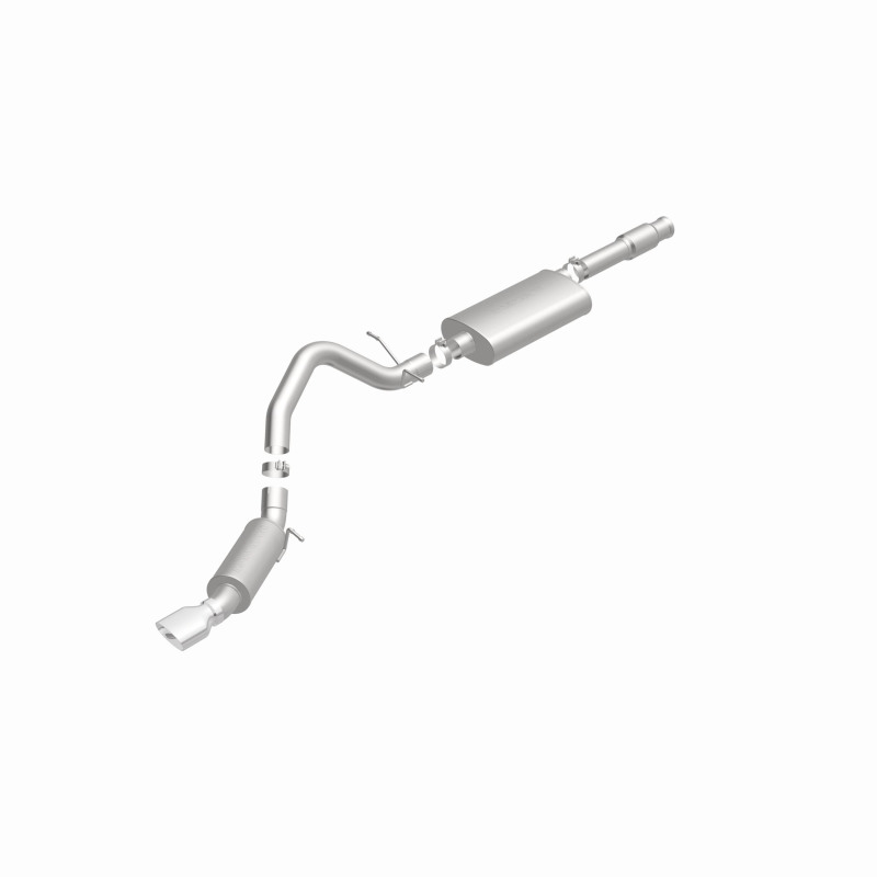 Cadillac Escalade Performance Exhaust - Single Straight Passenger Side Rear - Magnaflow - Street Series Cat-Back - Polished - `11-`12