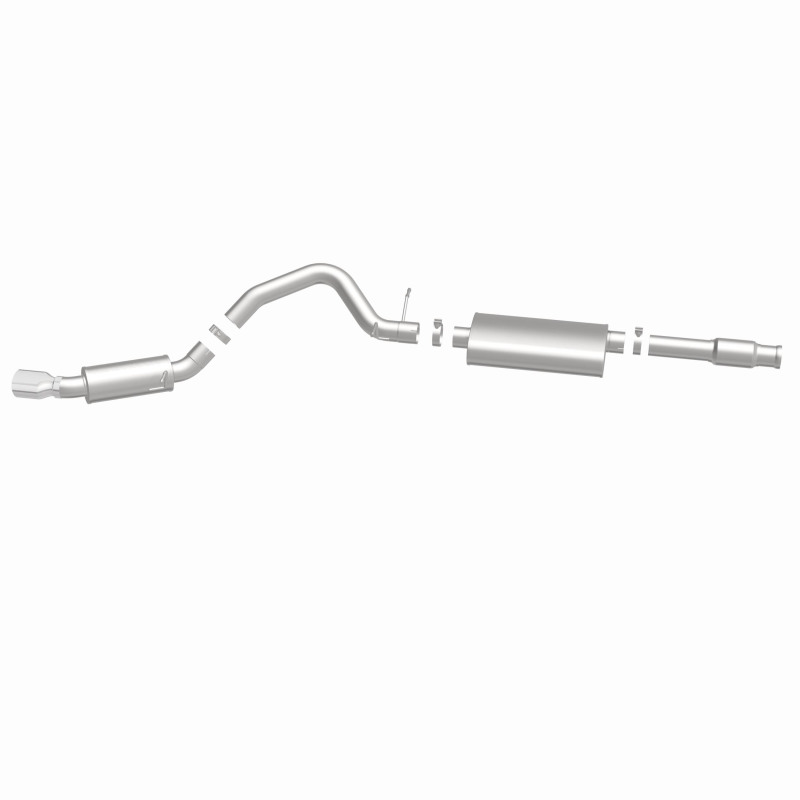 Cadillac Escalade Performance Exhaust - Single Straight Passenger Side Rear - Magnaflow - Street Series Cat-Back - Polished - `11-`12