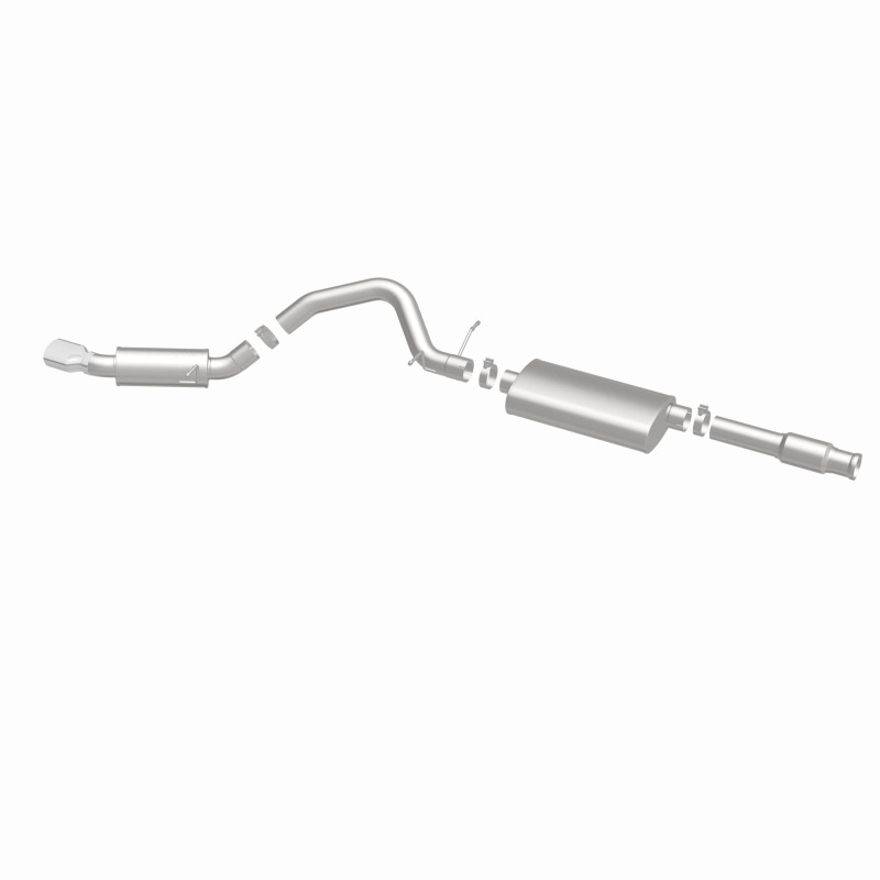 Cadillac Escalade Performance Exhaust - Single Straight Passenger Side Rear - Magnaflow - Street Series Cat-Back - Polished - `11-`12