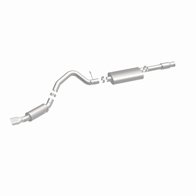 Cadillac Escalade Performance Exhaust - Single Straight Passenger Side Rear - Magnaflow - Street Series Cat-Back - Polished - `11-`12