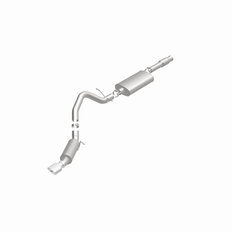 Cadillac Escalade Performance Exhaust - Single Straight Passenger Side Rear - Magnaflow - Street Series Cat-Back - Polished - `11-`12