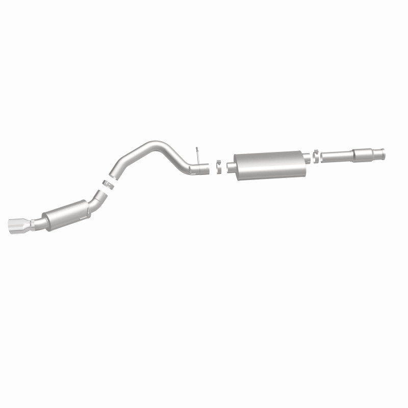 Cadillac Escalade Performance Exhaust - Single Straight Passenger Side Rear - Magnaflow - Street Series Cat-Back - Polished - `11-`12