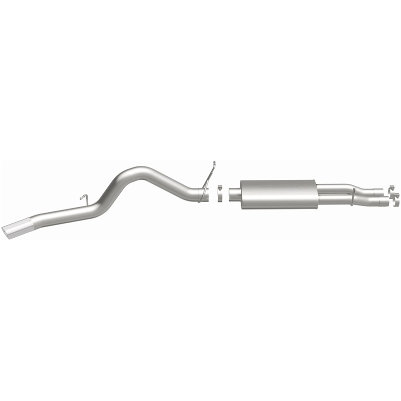 Chevrolet 2500HD Performance Exhaust - Single Passenger Side Rear Exit - Magnaflow - Street Series Cat-Back - Polished - `00-`02