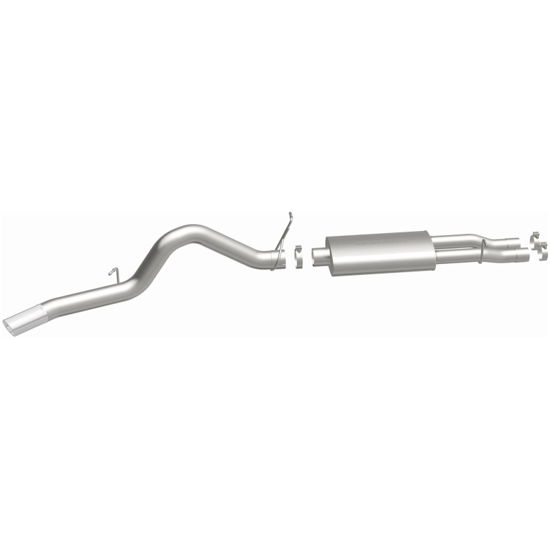 GMC Sierra 2500HD Performance Exhaust - Single Rear Exit - Magnaflow - Street Series Cat-Back - Polished - 2003