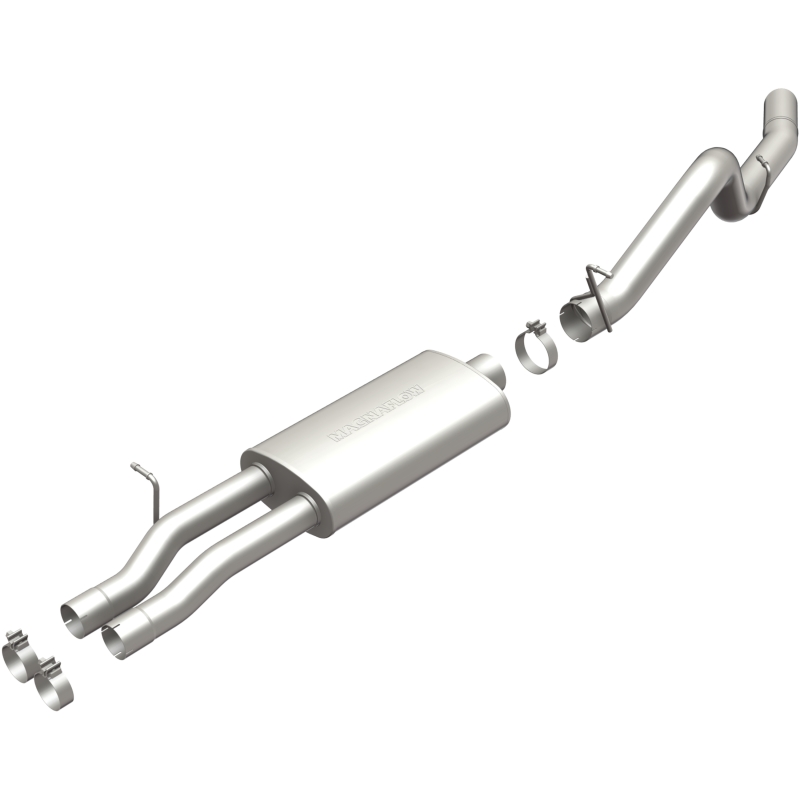 GMC Sierra 2500HD Performance Exhaust - Single Rear Exit - Magnaflow - Street Series Cat-Back - Polished - 2003