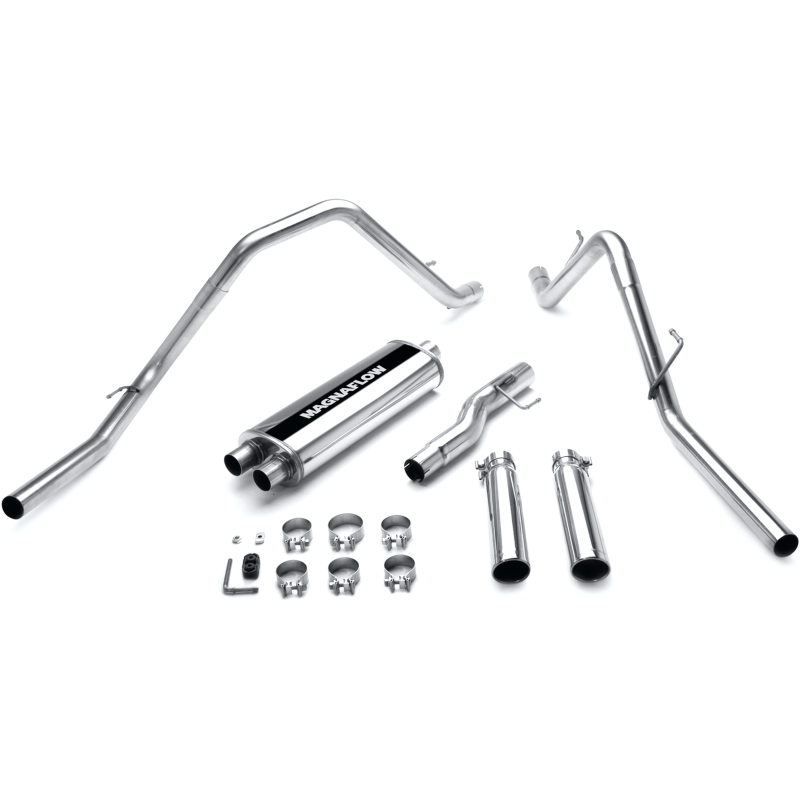 Dodge Ram 1500 Performance Exhaust - Rear - Magnaflow - Street Series Cat Back - Polished - `02-`03