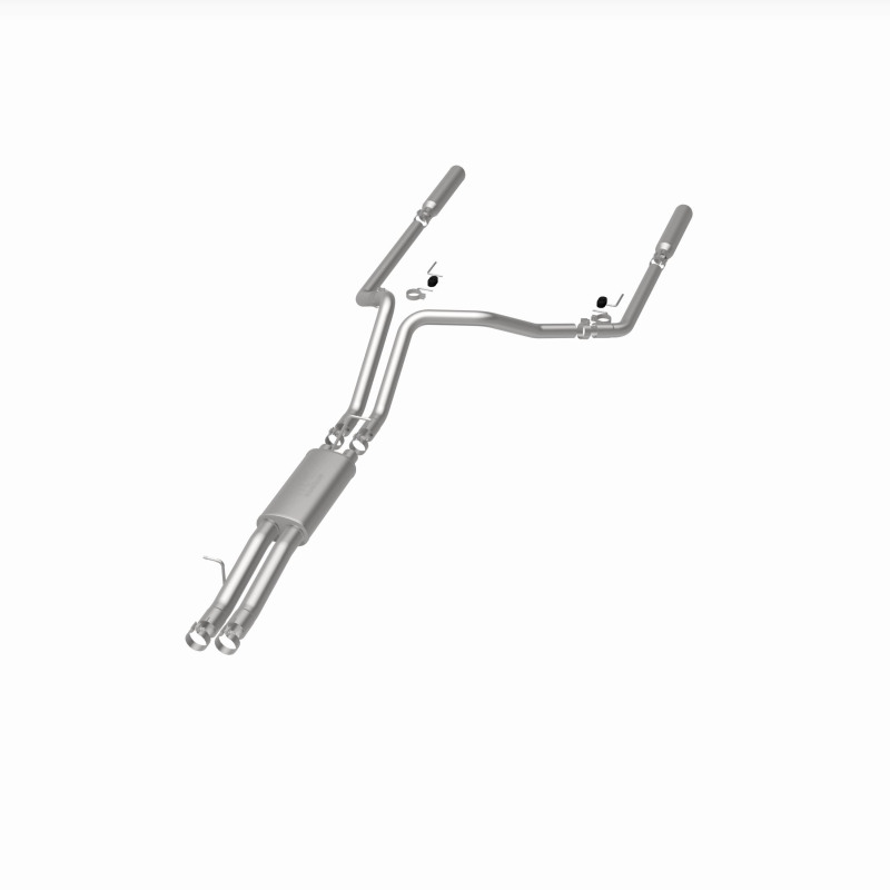 Chevrolet 2500HD Performance Exhaust - Rear - Magnaflow - Cat Back, Street Series, Dual Split Rear Exit, Single Wall Angle Cut Rolled Edge Tips - Polished - 2003