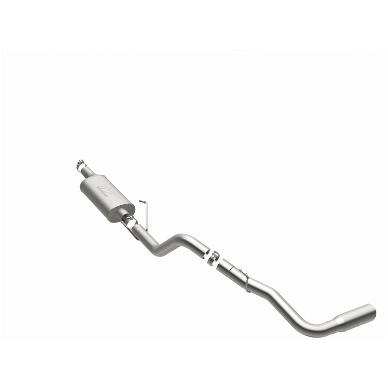 Dodge Ram 1500 Performance Exhaust - Single Passenger Side Rear - Magnaflow - Cat Back Street Series - Polished - `04-`05