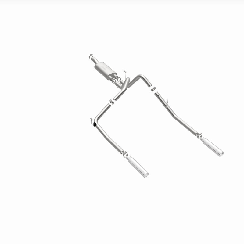 Dodge Ram 1500 Performance Exhaust - Rear - Magnaflow - Cat Back, Dual Split Rear Exit, Street Series - Polished - `04-`05