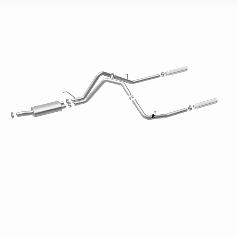 Dodge Ram 1500 Performance Exhaust - Rear - Magnaflow - Cat Back, Dual Split Rear Exit, Street Series - Polished - `04-`05