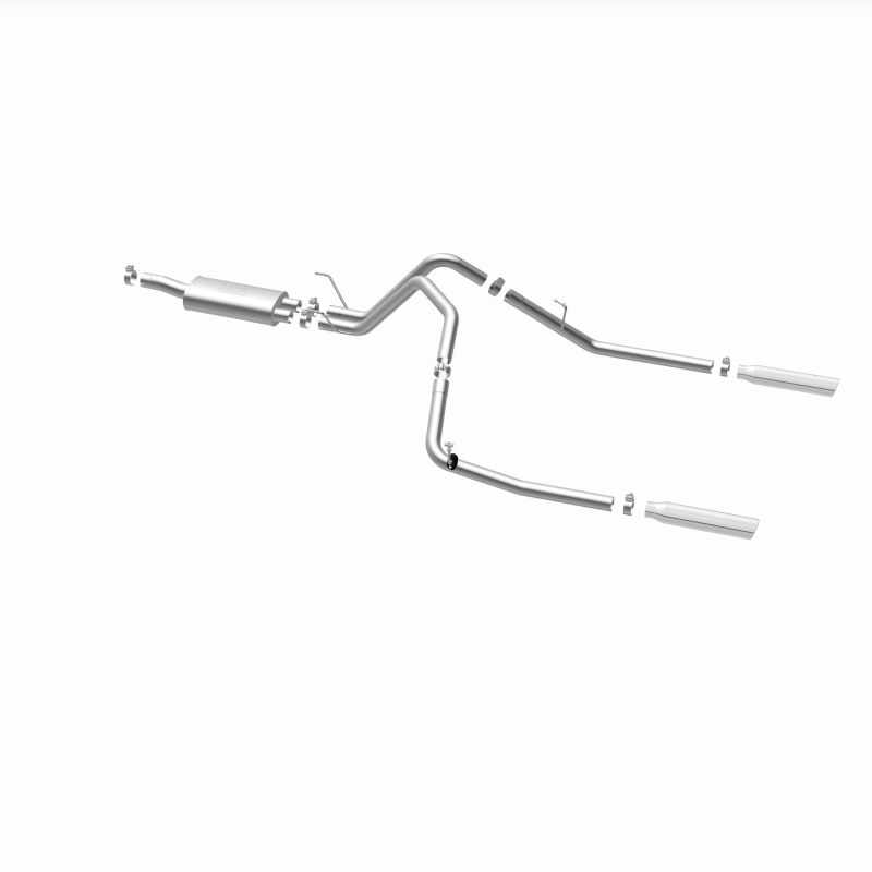 Dodge Ram 1500 Performance Exhaust - Rear - Magnaflow - Cat Back, Dual Split Rear Exit, Street Series - Polished - `04-`05