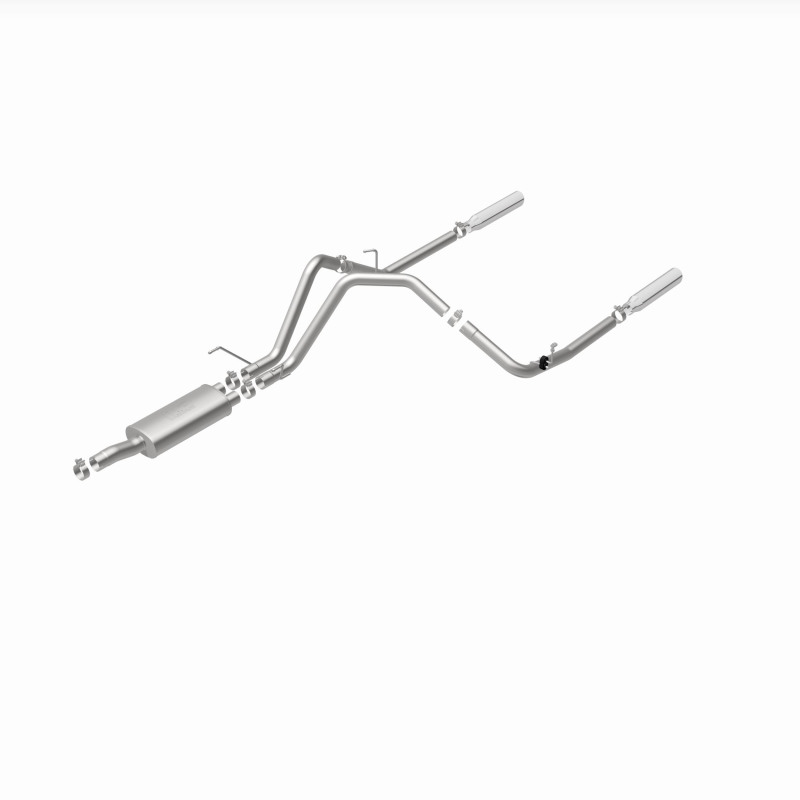 Dodge Ram 1500 Performance Exhaust - Rear - Magnaflow - Cat Back, Dual Split Rear Exit, Street Series - Polished - `04-`05