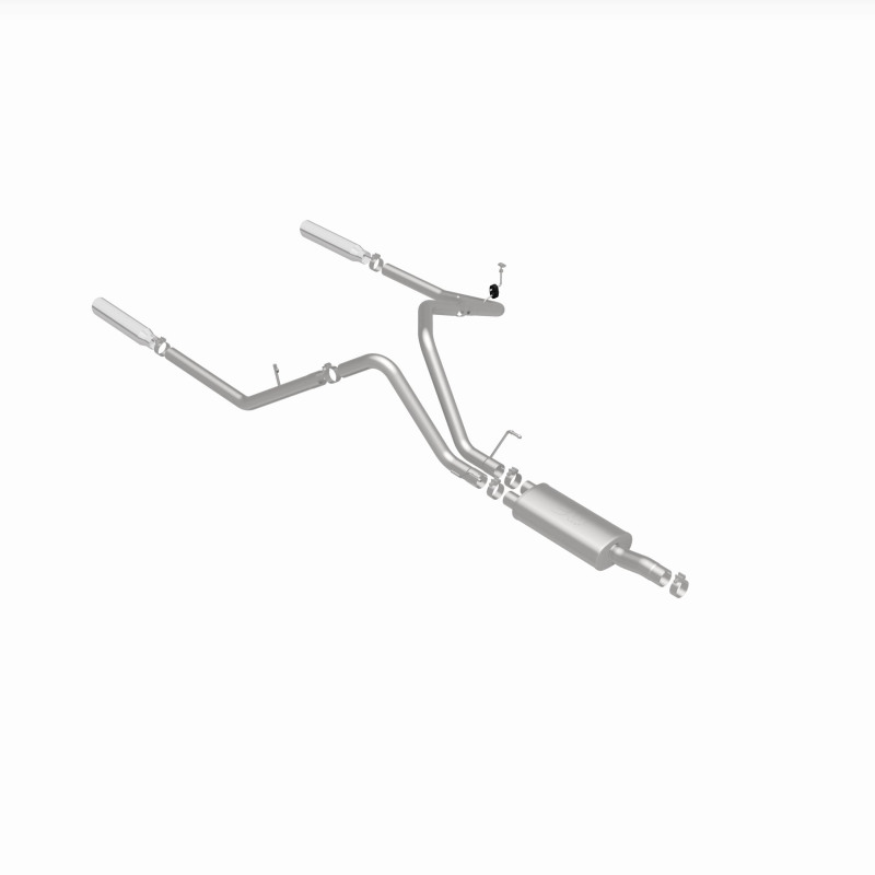 Dodge Ram 1500 Performance Exhaust - Rear - Magnaflow - Cat Back, Dual Split Rear Exit, Street Series - Polished - `04-`05