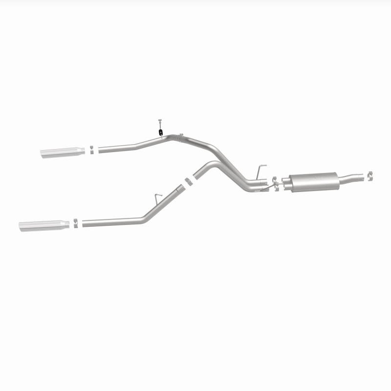 Dodge Ram 1500 Performance Exhaust - Rear - Magnaflow - Cat Back, Dual Split Rear Exit, Street Series - Polished - `04-`05
