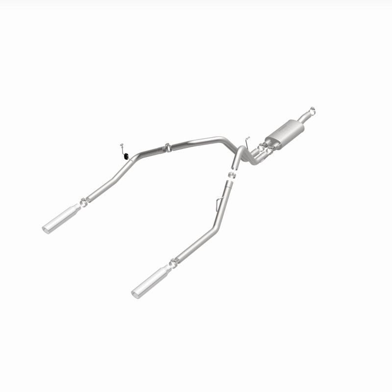 Dodge Ram 1500 Performance Exhaust - Rear - Magnaflow - Cat Back, Dual Split Rear Exit, Street Series - Polished - `04-`05