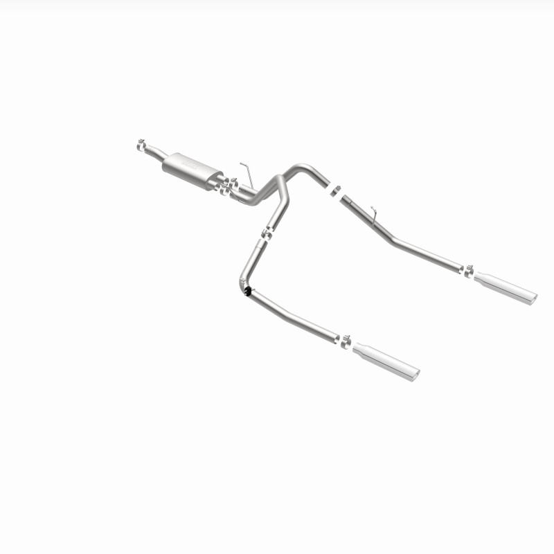 Dodge Ram 1500 Performance Exhaust - Rear - Magnaflow - Cat Back, Dual Split Rear Exit, Street Series - Polished - `04-`05