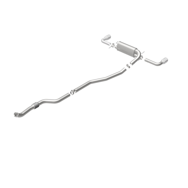 Pontiac Solstice Performance Exhaust - Dual Split Rear Exit - Magnaflow - Cat Back - Polished - `07-`09