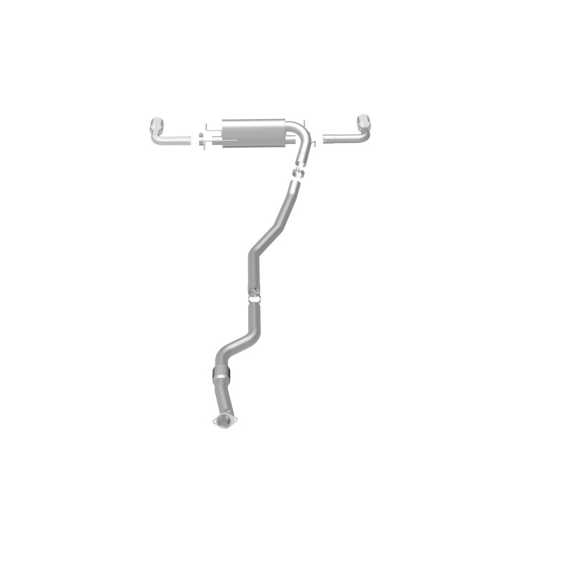 Pontiac Solstice Performance Exhaust - Dual Split Rear Exit - Magnaflow - Cat Back - Polished - `07-`09