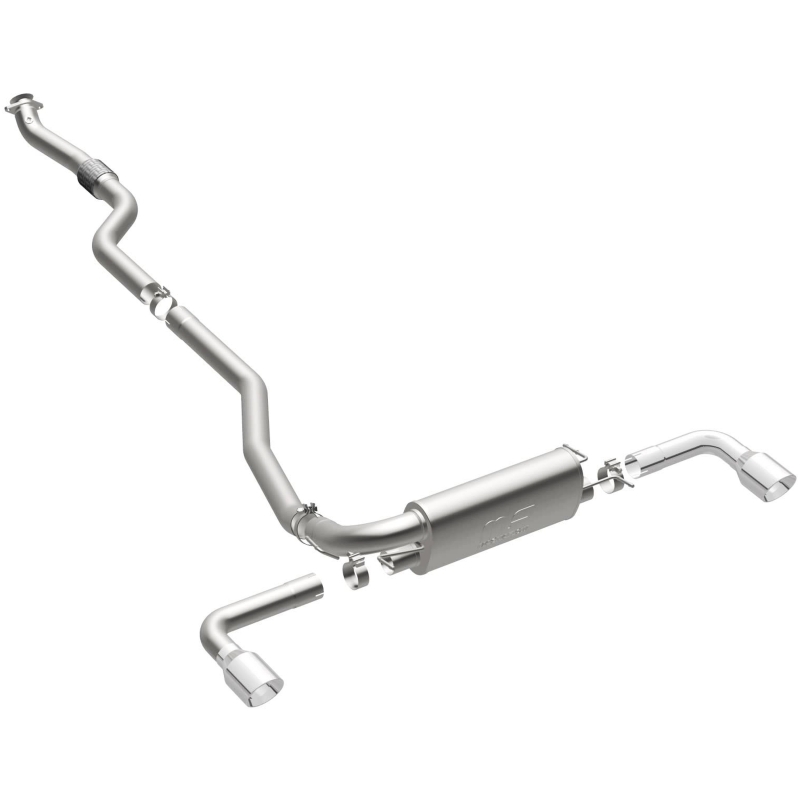 Pontiac Solstice Performance Exhaust - Dual Split Rear Exit - Magnaflow - Cat Back - Polished - `07-`09