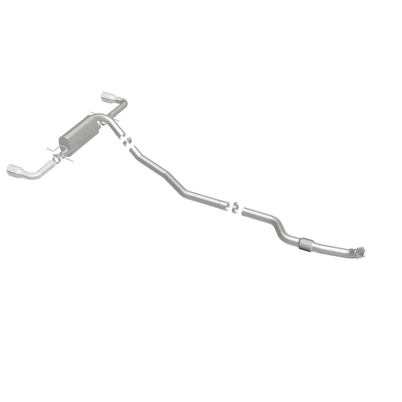 Pontiac Solstice Performance Exhaust - Dual Split Rear Exit - Magnaflow - Cat Back - Polished - `07-`09