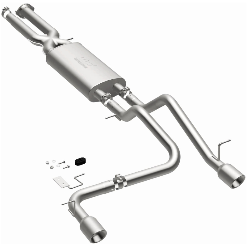 Hummer H2 Performance Exhaust - Rear - Magnaflow - Cat Back, Dual Split Rear Exit - Polished - `03-`06