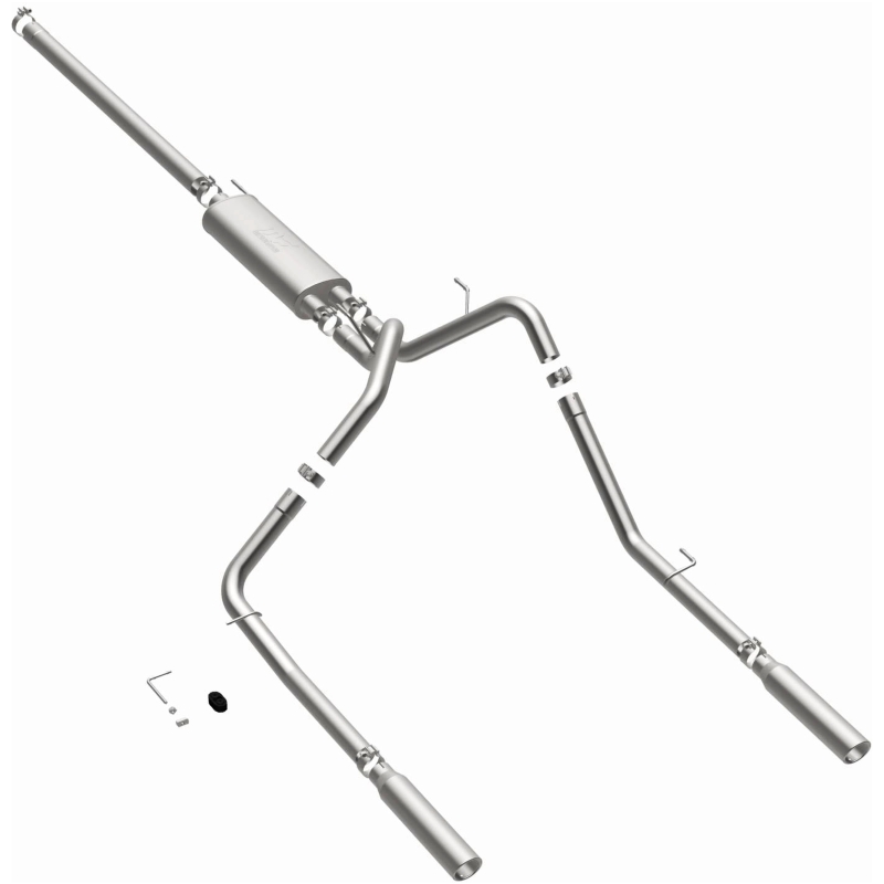 Dodge Ram 1500 Performance Exhaust - Rear - Magnaflow - Cat-Back, Dual Split Rear - Polished - `06-`07