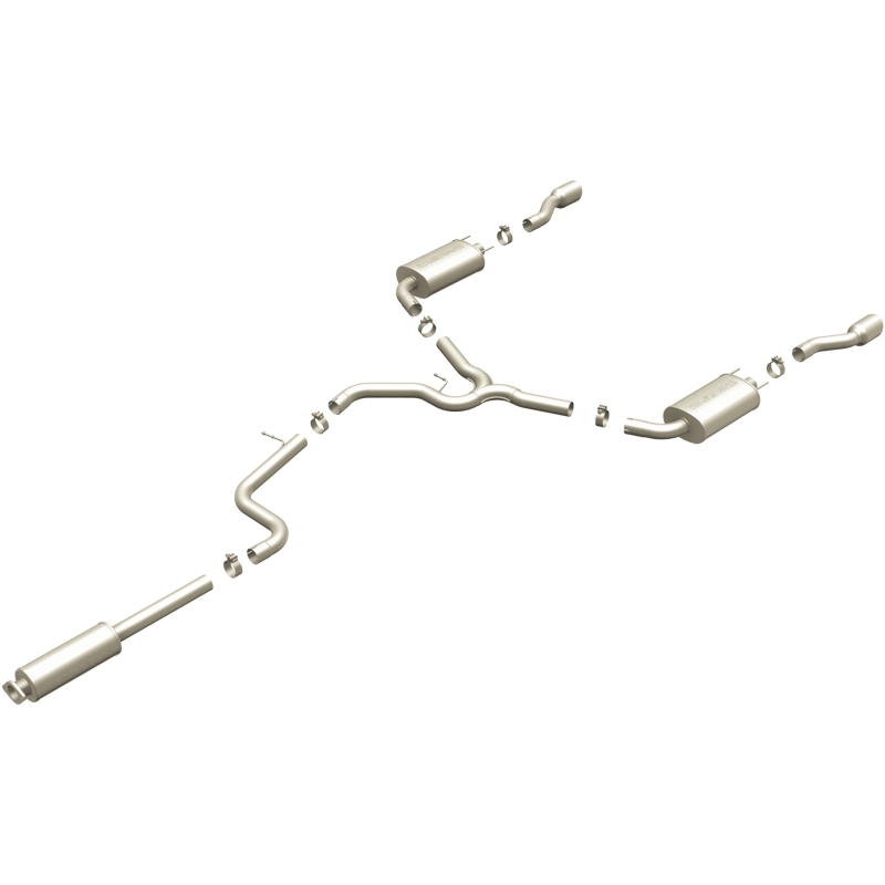 Chevrolet Impala Performance Exhaust - Dual Split Rear - Magnaflow - Street Series Cat-Back - Polished - `06-`09
