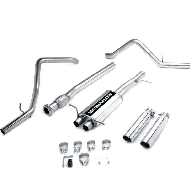 Chevrolet Silverado Performance Exhaust - Rear - Magnaflow - Cat Back, Street Series, Dual Split Rear Exit - 2007