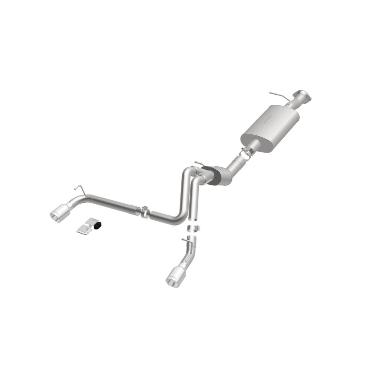 Hummer H2 Performance Exhaust - Rear - Magnaflow - Cat Back Dual Split Rear Exit - Polished - 2007
