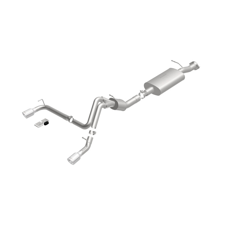 Hummer H2 Performance Exhaust - Rear - Magnaflow - Cat Back Dual Split Rear Exit - Polished - 2007