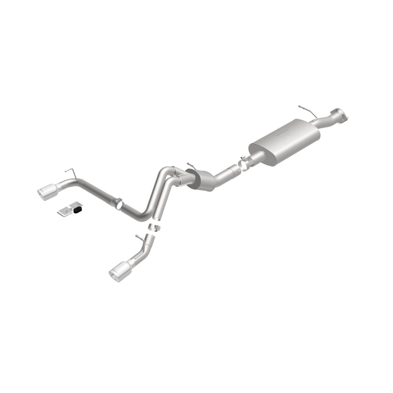 Hummer H2 Performance Exhaust - Rear - Magnaflow - Cat Back Dual Split Rear Exit - Polished - 2007