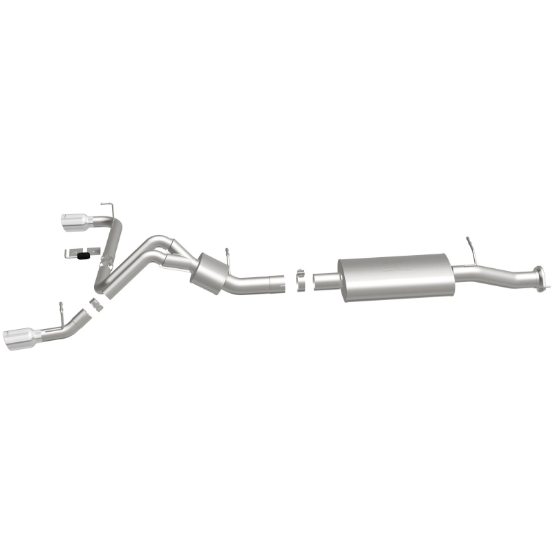 Hummer H2 Performance Exhaust - Rear - Magnaflow - Cat Back Dual Split Rear Exit - Polished - 2007