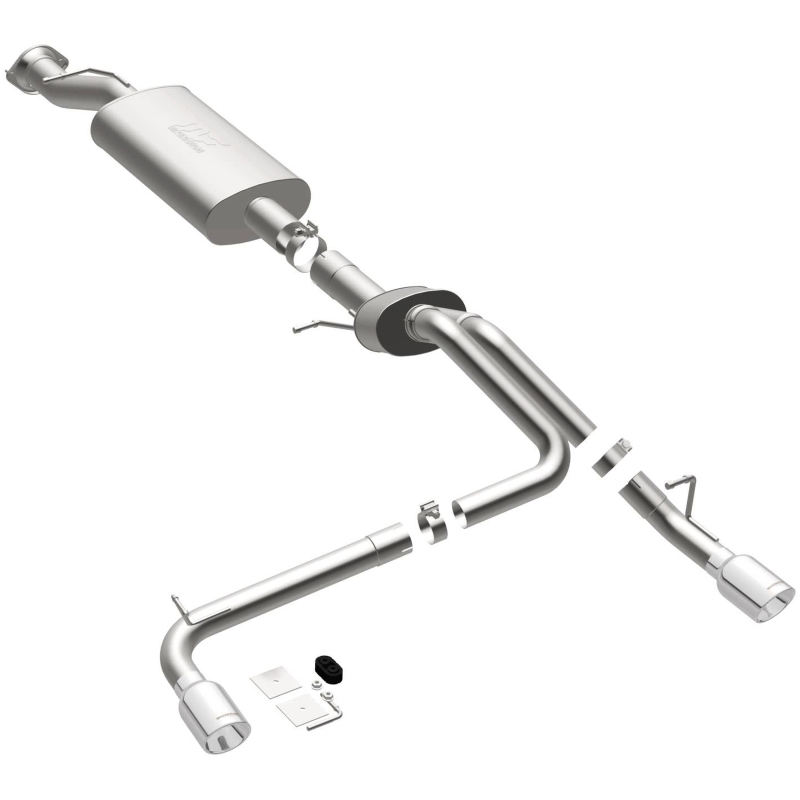 Hummer H2 Performance Exhaust - Rear - Magnaflow - Cat Back Dual Split Rear Exit - Polished - 2007