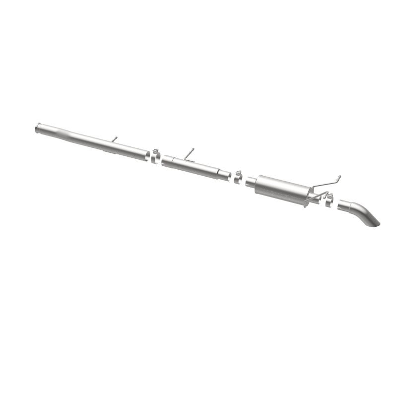 GMC Sierra Performance Exhaust - Rear - Magnaflow - Off Road Pro Cat-Back, Single Wall Turndown Cut Edge Tips - Satin - `09-`10