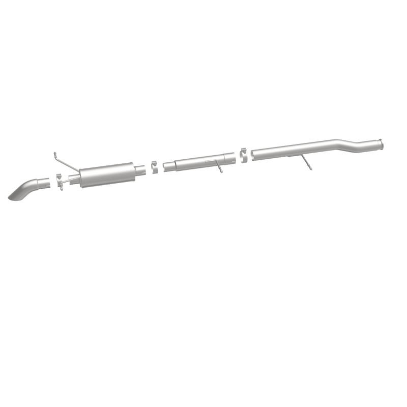 GMC Sierra Performance Exhaust - Rear - Magnaflow - Off Road Pro Cat-Back, Single Wall Turndown Cut Edge Tips - Satin - `09-`10