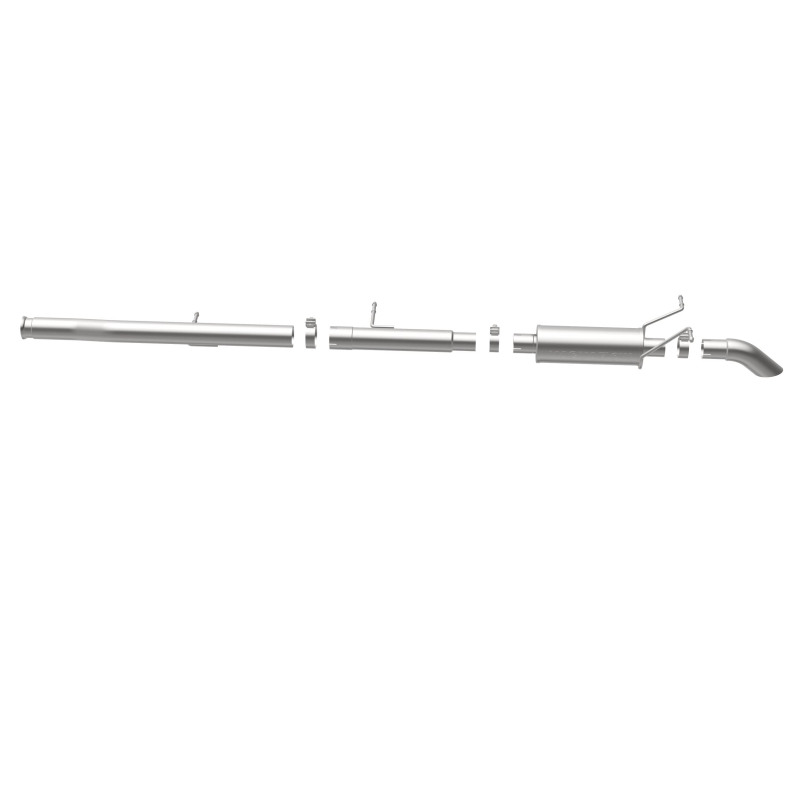 GMC Sierra Performance Exhaust - Rear - Magnaflow - Off Road Pro Cat-Back, Single Wall Turndown Cut Edge Tips - Satin - `09-`10