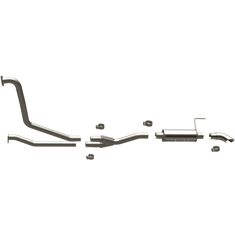 Nissan Titan Performance Exhaust - Rear - Magnaflow - Off-Road Pro Series Cat-Back - Satin - `07-`15