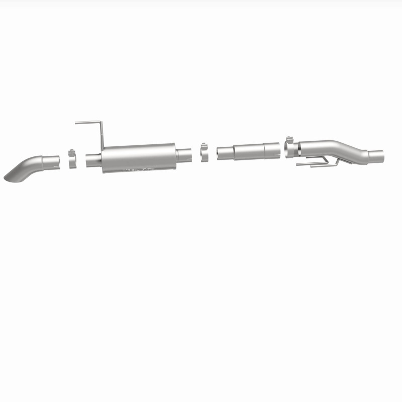 Ford F-150 Performance Exhaust - Magnaflow - Off-Road Pro Cat-Back with 3in SS Turn Down Tip - Satin - `11-`14
