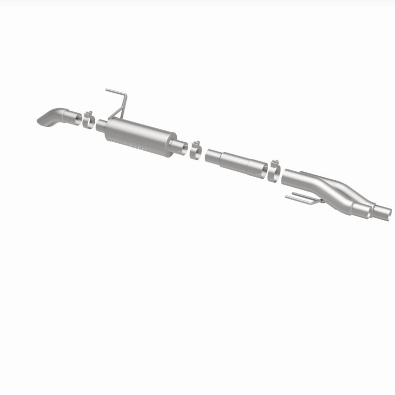 Ford F-150 Performance Exhaust - Magnaflow - Off-Road Pro Cat-Back with 3in SS Turn Down Tip - Satin - `11-`14