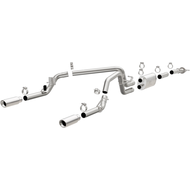 Chevrolet Colorado Performance Exhaust - Rear - Magnaflow - Cat Back, Dual Split Rear Exit - Stainless - 2015
