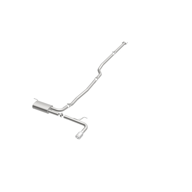 Ford Fusion Performance Exhaust - Single Straight Passenger Side Rear - Magnaflow - Street Catback - Polished - `15-`18