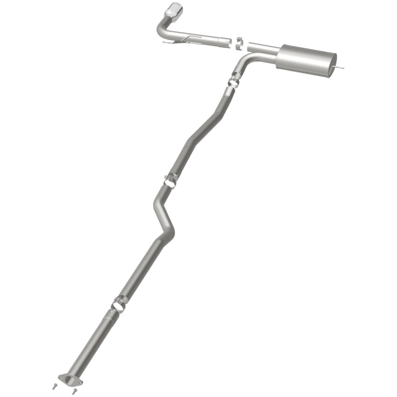 Ford Fusion Performance Exhaust - Single Straight Passenger Side Rear - Magnaflow - Street Catback - Polished - `15-`18