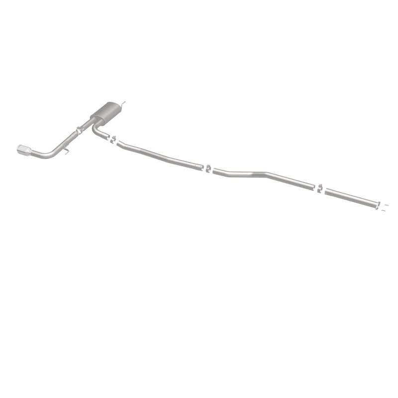 Ford Fusion Performance Exhaust - Single Straight Passenger Side Rear - Magnaflow - Street Catback - Polished - `15-`18