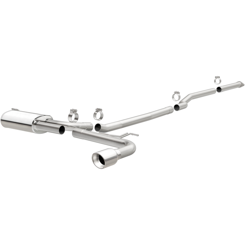 Ford Fusion Performance Exhaust - Single Straight Passenger Side Rear - Magnaflow - Street Catback - Polished - `15-`18