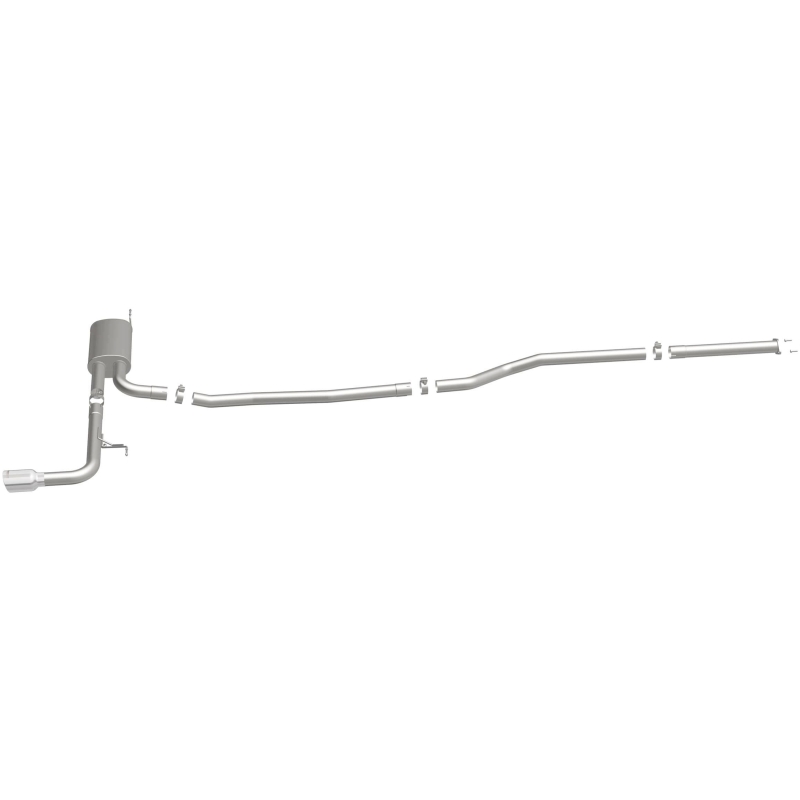 Ford Fusion Performance Exhaust - Single Straight Passenger Side Rear - Magnaflow - Street Catback - Polished - `15-`18
